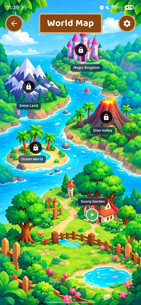 World map preview